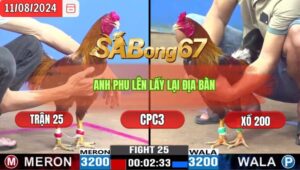 Trận 25 CPC3 11/8/2024 Anh Phu Phu Đá Xổ Anh Lộc Tiền Giang